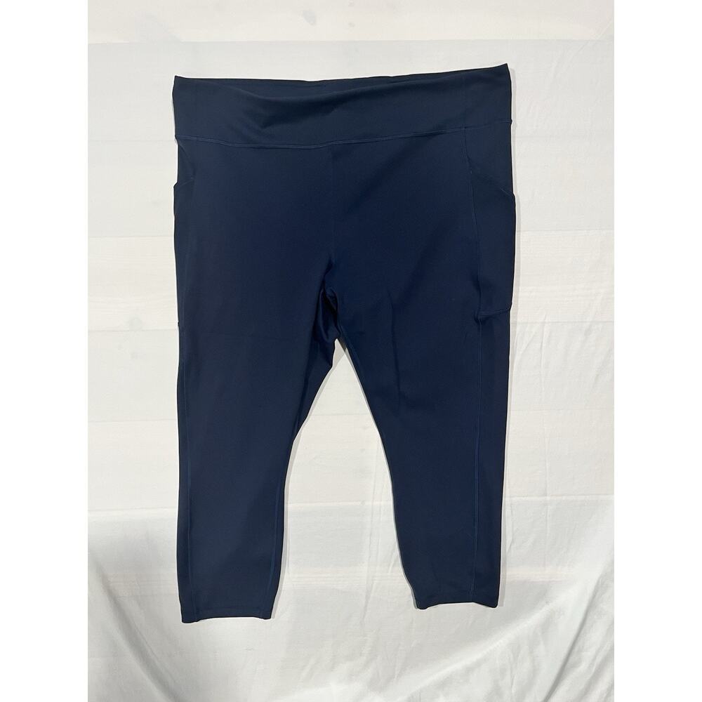 Lululemon Leggings Womens Size 20 Navy Cropped Capri Pockets
